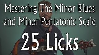 25 Licks The Minor Pentatonic amp Blues Scale ALL 5 Positions [upl. by Zohar962]