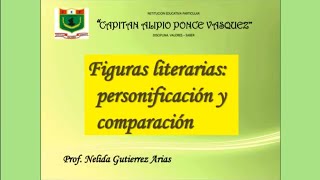 Figuras literarias personificación y comparación [upl. by Ymmor]