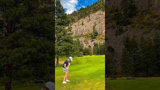 An absolute pin tickler 🧈 golf golfswing [upl. by Aicia]