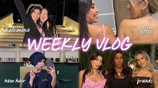 WEEKLY VLOG ✨ lavoro parrucchiere matrimonio etc 🩷  MelissaTani [upl. by Lexis550]