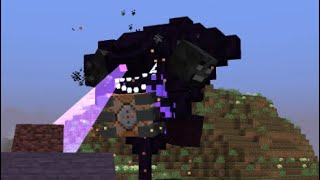 Wither storm mod bedrock port 23 showcase [upl. by Aleil35]