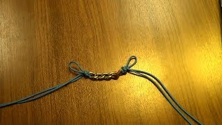 How to Make a String Curb Chain Using the Fiador Knot [upl. by Halsted885]