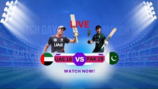 Pakistan vs UAE Under19 Cricket Match [upl. by Jeanne]