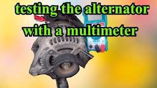 how to test alternator with multimeter [upl. by Allicserp]