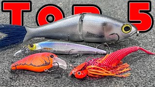 Top 5 Baits For March Bass Fishing [upl. by Attinahs783]