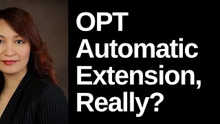 Extend OPT Automatically OPT to H1B Cap Gap Rule [upl. by Trina187]