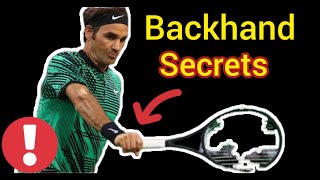 My Top Single Backhand Secrets 🔥 [upl. by Adnal864]