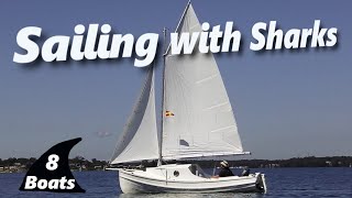 8 Boat Dinghy Cruising with sharkstheyre big were small [upl. by Enela]