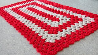 TAPETE PARA TUDO BARBANTE VERMELHO RUBI ByActualcrocheartes [upl. by Baily]