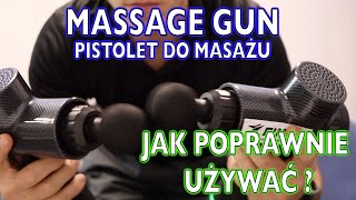 Jak używać massage gun pistolet do masażu  Masażer wibracyjny na bolące mięśnie i nie tylko 🔥 [upl. by Idnat]