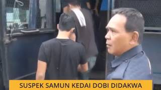 Suspek samun kedai dobi didakwa [upl. by Colson]