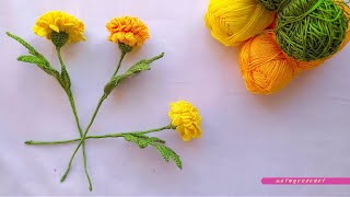 ¡¡¡Flores de Cempasúchil a Crochet  Fáciles de Realizar [upl. by Bennie]