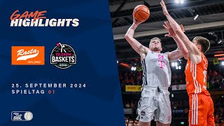 RASTA Vechta vs Telekom Baskets Bonn  Full Game Highlights  Spieltag 01 Saison 202425 [upl. by Esmond804]