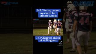 Erik Worley’s late picksix lifts Timber Creek past Willingboro football footballshorts [upl. by Gio]