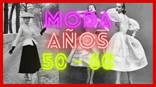 Moda de los años 50 y 60 ropa  calzado y lentes para mujer [upl. by Barram]