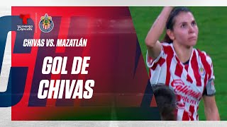 Alicia quotLichaquot Cervantes acerca a Chivas con golazo de zurda [upl. by Enail]