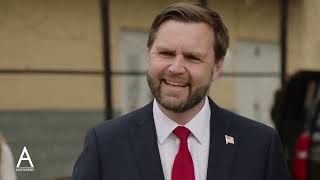 Sen JD Vance speaks outside fallen Third Precinct police station in Minneapolis [upl. by Nilac547]