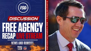 Giants Free Agency Recap Live Stream  News amp Rumors  Analysis Reaction [upl. by Horatia]