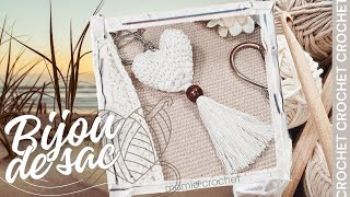 🌞 BIJOU DE SAC DECO DE PORTE OU  ENCORE AU CROCHET EN MOINS DUNE HEURE 🌞TUTO FACILE 𝐌𝐚𝐦𝐢𝐞𝐂𝐫𝐨𝐜𝐡𝐞𝐭 [upl. by Hosfmann]