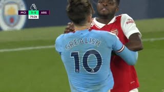 Thomas Partey vs Jack Grealish fight vs Manchester City vs Arsenal Thomas Partey vs Jack Grealish [upl. by Ilesara]