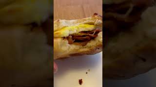 Starbucks Doublesmoked Bacon Cheddar amp Egg Sandwich [upl. by Ydner669]