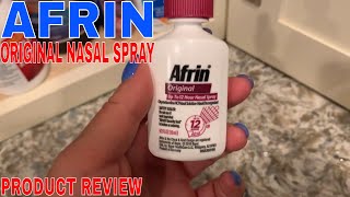 ✅ Afrin Original Nasal Spray 🔴 [upl. by Inalawi278]