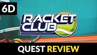 Racket Club  Meta Quest VR Review [upl. by Peugia587]