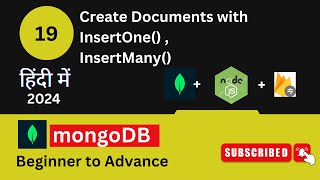 19 InsertOne and InsertMany Commands in Hindi  हिंदी में [upl. by Ahtivak]