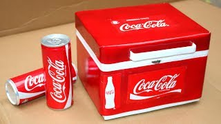 How to Make a Coca Cola mini DEEP REFRIGERATOR [upl. by Rosenkranz]