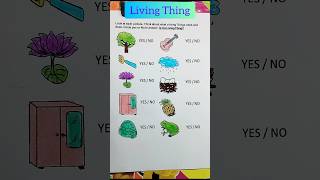 Living Things livingthings evs worksheet shorts [upl. by Delila]