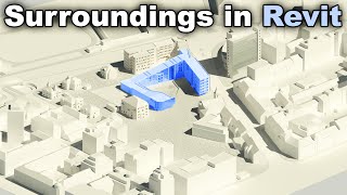 How to Model Surroundings in Revit Tutorial [upl. by Otinauj]