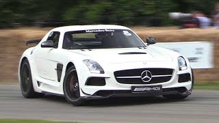 622HP Mercedes SLS AMG Black Series Exhaust Sounds  Goodwood Hillclimb [upl. by Ruprecht]