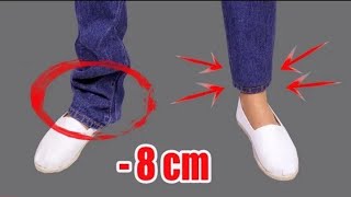 How to hem jeans in 5 minutes while keeping the original hemsewingdiytricks [upl. by Lemrahc33]