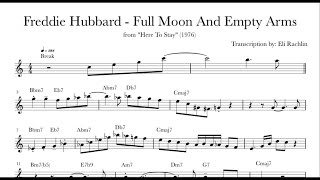 Freddie Hubbard  Full Moon And Empty Arms Solo Transcription [upl. by Yevette]