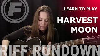 Learn to play Harvest Moon  Neil Young [upl. by Naenej]