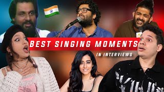 Latinos React to Best Singing Moments in INDIAN SINGERS Interviews [upl. by Enyar108]