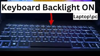 How to Enable keyboard backlight  How To turn on keyboard light  keyboard backlight keyboard [upl. by Evelin]