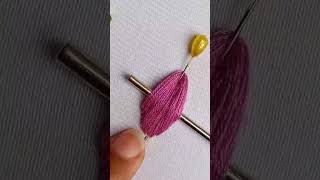 Hand embroidery method shortsfeed art viralvideo trending youtubeshorts [upl. by Kappel]