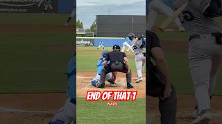 End of that 1 A Jorge Bautista sinker breaks a bat sign it give it to a kid Baseball MILB [upl. by Stevens]