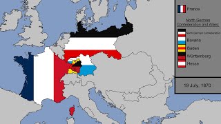 The Franco  Prussian War with Flags Every Day [upl. by Koo471]