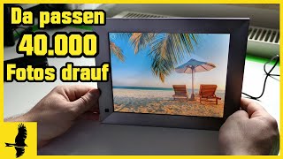 Digitaler Bilderrahmen für 40000 Fotos  Dragon Touch Classic 10 Elite 4k Unboxing Review Test [upl. by Ofelia]