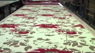 Publisher Textiles Hand Screen Printing quotBotanicaquot onto Fabric [upl. by Abert169]