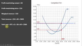 Graph Perfectly Competitive Firm Profit Maximization [upl. by Torrance592]