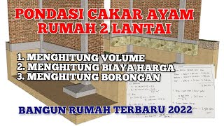 1 ukuran pondasi dan cakar ayam yang pas untuk rumah 2 lantai [upl. by Dukie215]