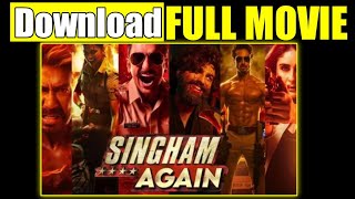 Singham Again Full Movie  Ajay Devgn  Akshay KumarTiger ShroffKareena Deepika  New Movie 2024 [upl. by Warchaw355]