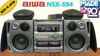 Aiwa NSXS94 Overview amp Sound testSold [upl. by Sakram]