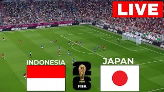 🔴LANGSUNG Indonesia vs Jepang I Kualifikasi Piala Dunia AFC 2026  STREAMING LENGKAP I efootball [upl. by Pascha]