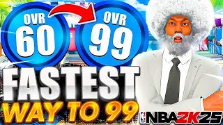 FASTEST 99 OVERALL METHOD IN NBA 2K25 [upl. by Eatnom907]