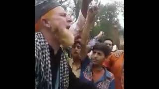 Sarjan Barkati freedom chacha of Kashmir shout freedom slogans [upl. by Leesen117]