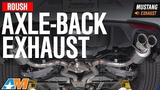 2018 Mustang GT Roush AxleBack Exhaust Sound Clip amp Install [upl. by Segal]